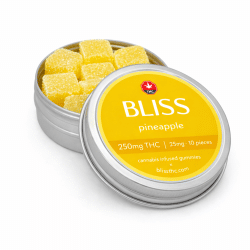 Bliss Pineapple 250mg Gummy Edibles