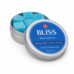 Bliss Blue Raspberry 250mg Gummy